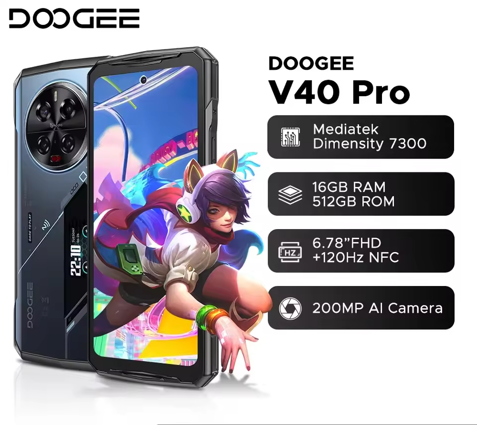 Teléfono azul 5G + batería incorporada de 8680 mAh + 16 GB de RAM + 512 GB de ROM